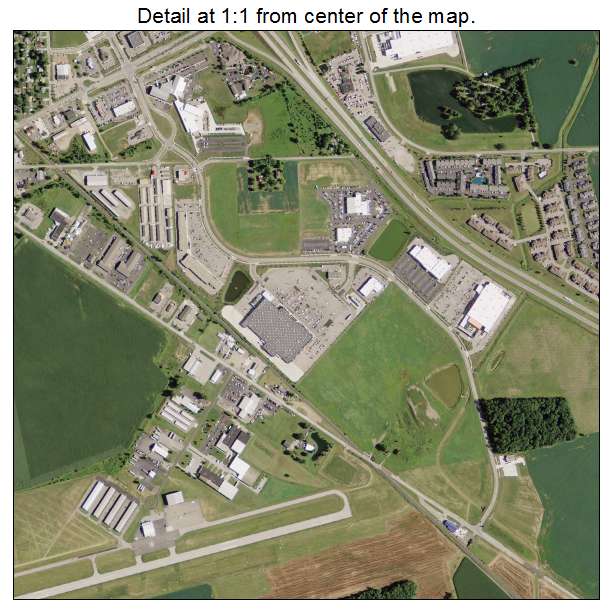 Marysville, Ohio aerial imagery detail
