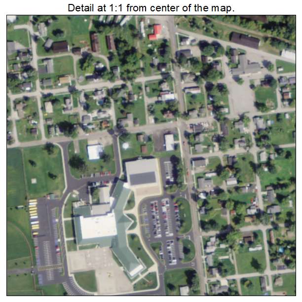 McGuffey, Ohio aerial imagery detail