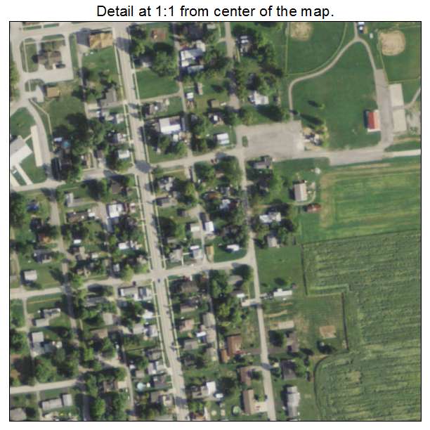 Mendon, Ohio aerial imagery detail
