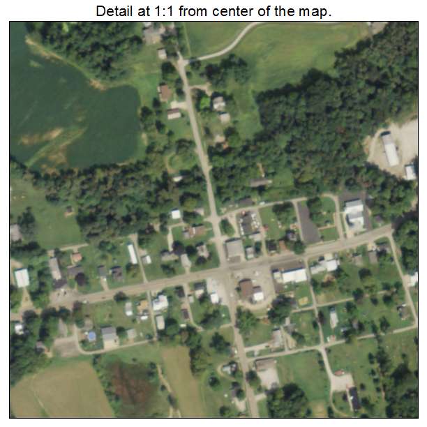 Mifflin, Ohio aerial imagery detail