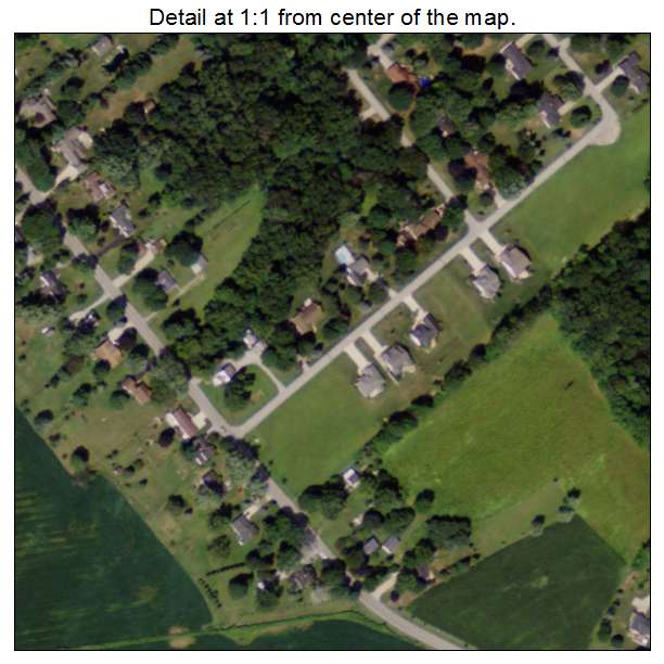 Milan, Ohio aerial imagery detail