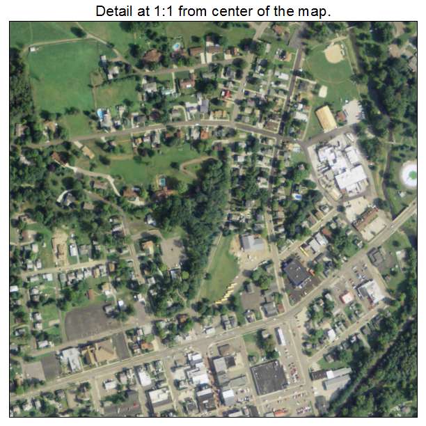Minerva, Ohio aerial imagery detail