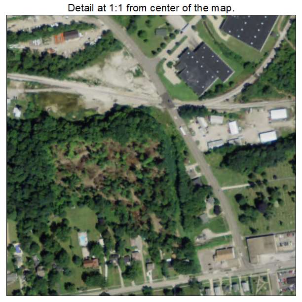 Mogadore, Ohio aerial imagery detail