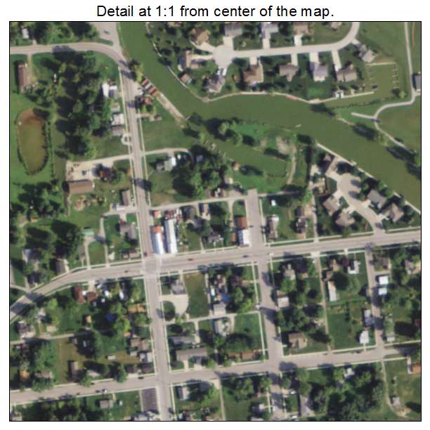 Montezuma, Ohio aerial imagery detail