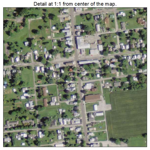 Mount Blanchard, Ohio aerial imagery detail