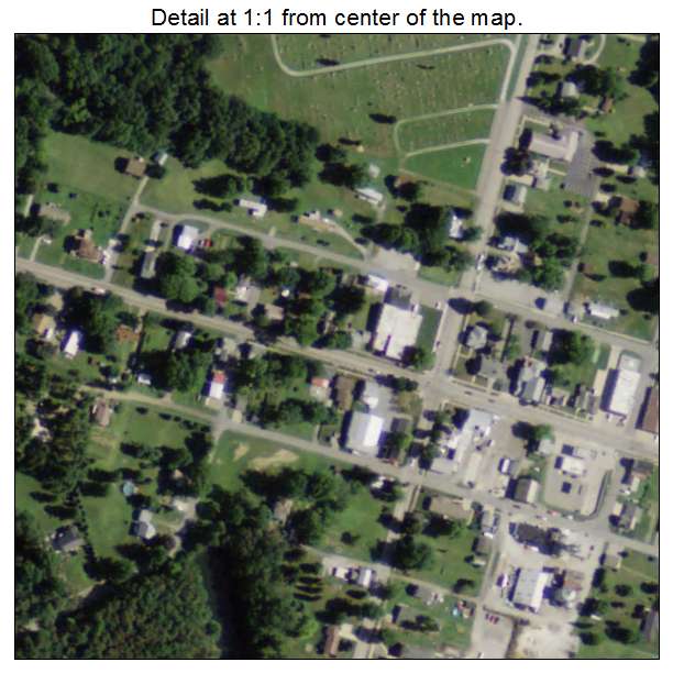 Mount Eaton, Ohio aerial imagery detail
