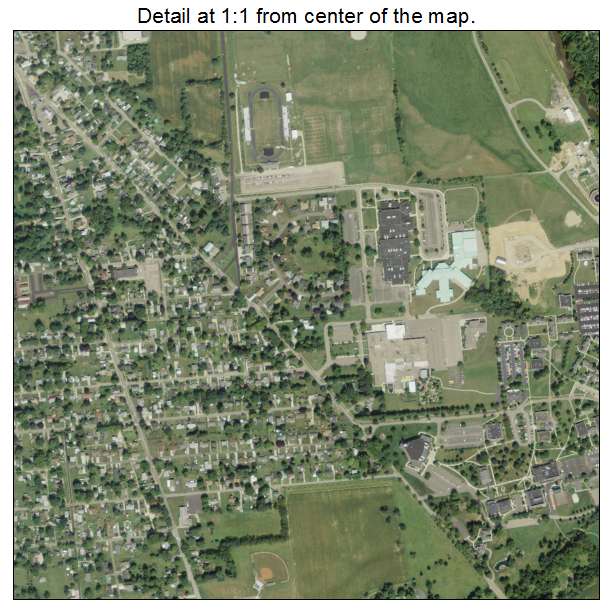Mount Vernon, Ohio aerial imagery detail