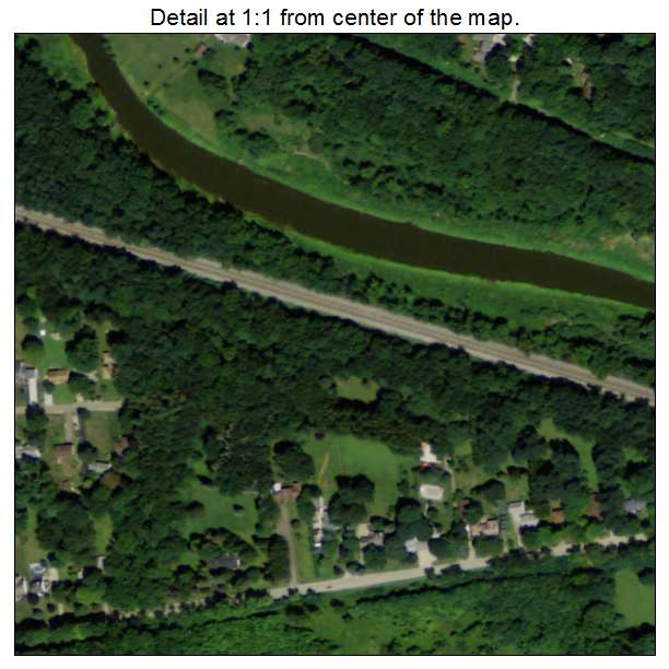 Munroe Falls, Ohio aerial imagery detail