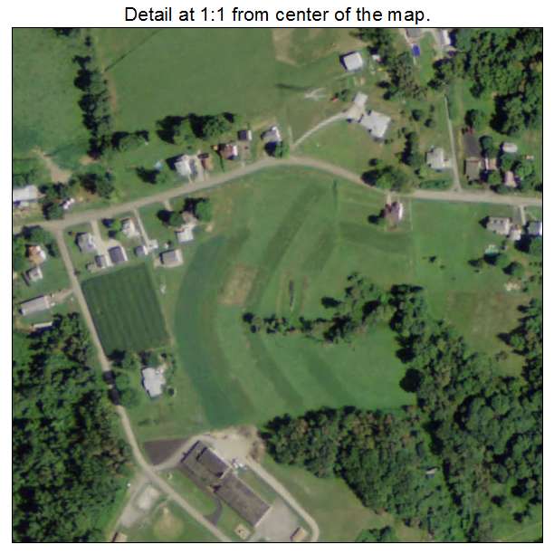 New Alexandria, Ohio aerial imagery detail
