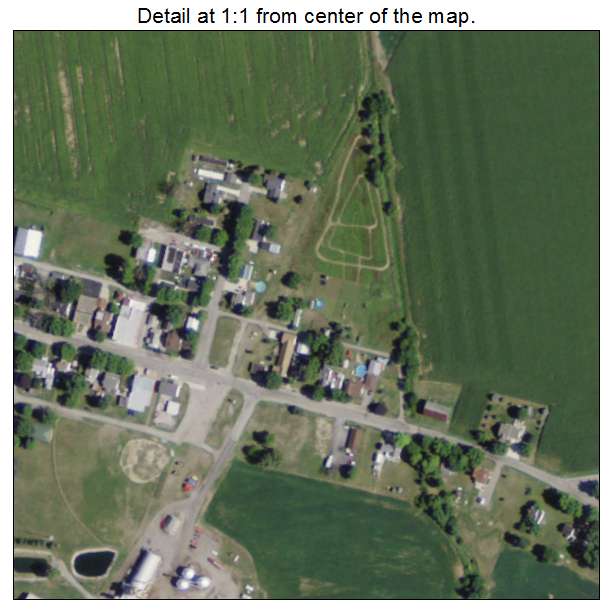 New Bavaria, Ohio aerial imagery detail