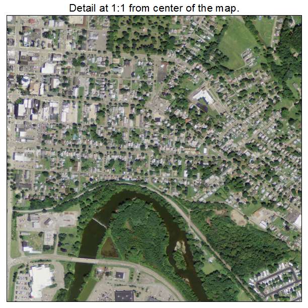 New Philadelphia, Ohio aerial imagery detail