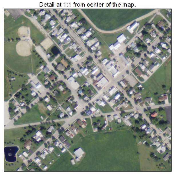 New Riegel, Ohio aerial imagery detail
