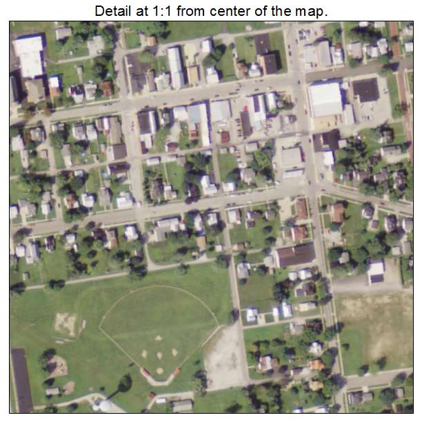 New Washington, Ohio aerial imagery detail