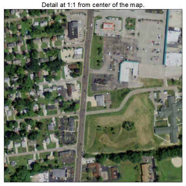 Northfield, Ohio aerial imagery detail
