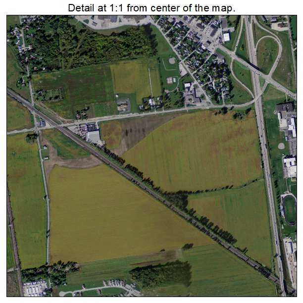 Northwood, Ohio aerial imagery detail