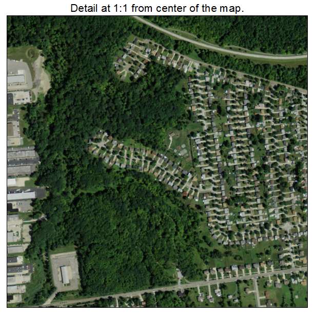 Oakwood, Ohio aerial imagery detail