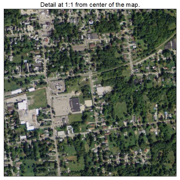 Oberlin, Ohio aerial imagery detail