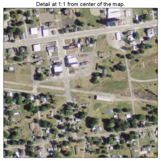 Ohio City, Ohio aerial imagery detail