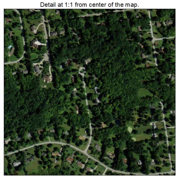 Orange, Ohio aerial imagery detail