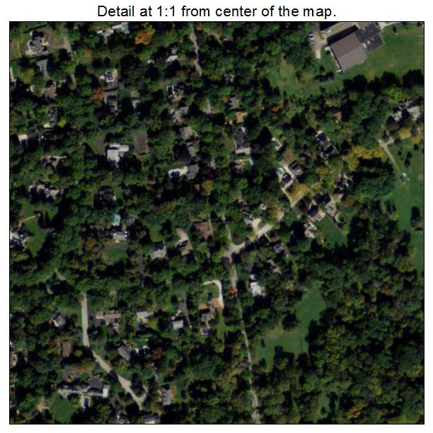 Ottawa Hills, Ohio aerial imagery detail