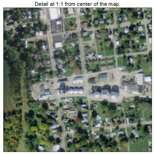 Pandora, Ohio aerial imagery detail