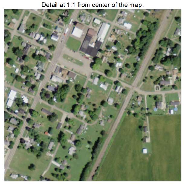 Port Washington, Ohio aerial imagery detail
