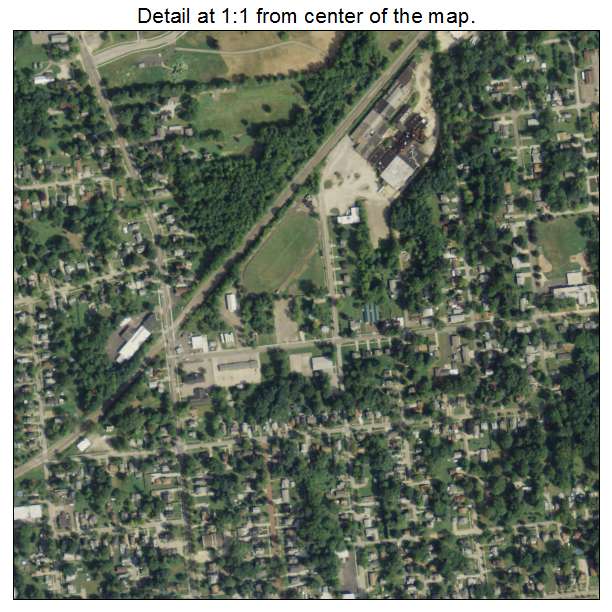 Ravenna, Ohio aerial imagery detail