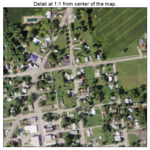 Republic, Ohio aerial imagery detail