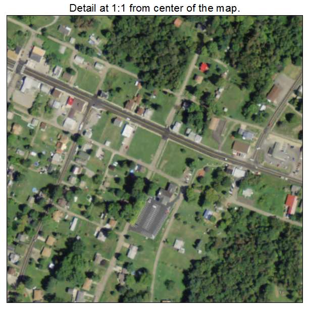 Richmond, Ohio aerial imagery detail