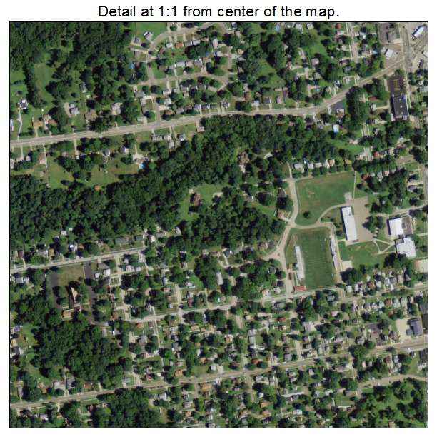 Rittman, Ohio aerial imagery detail