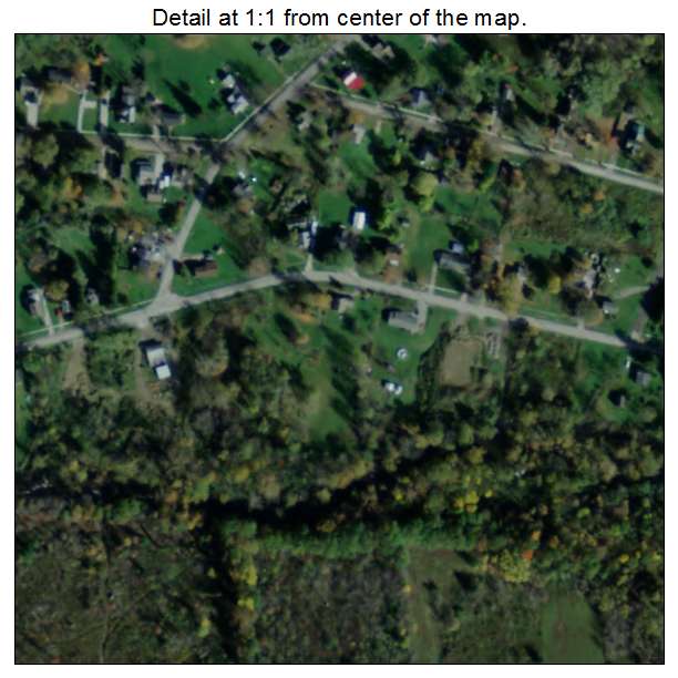 Rock Creek, Ohio aerial imagery detail