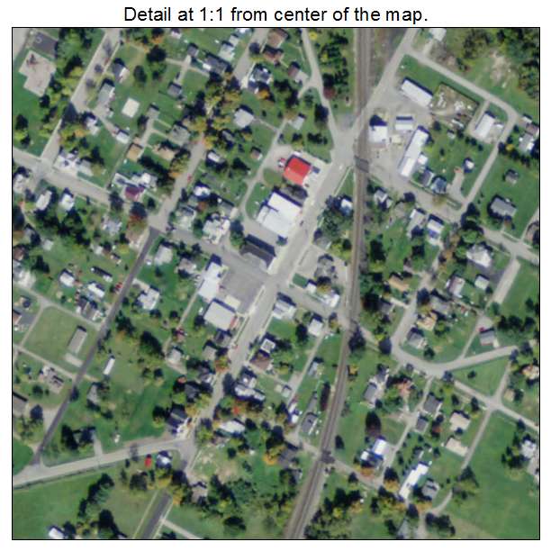 Rushsylvania, Ohio aerial imagery detail