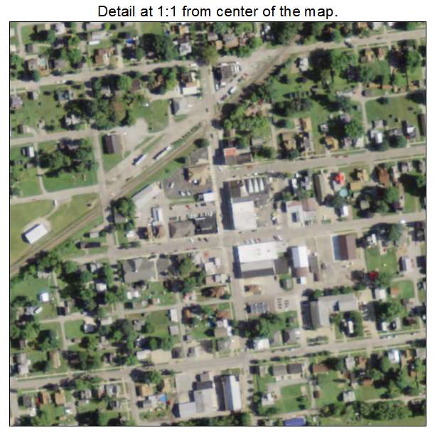 Shreve, Ohio aerial imagery detail