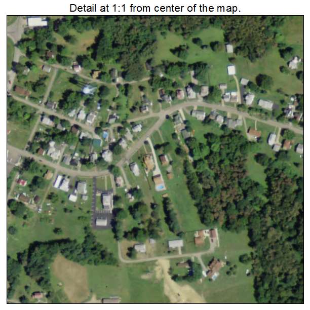 Smithfield, Ohio aerial imagery detail