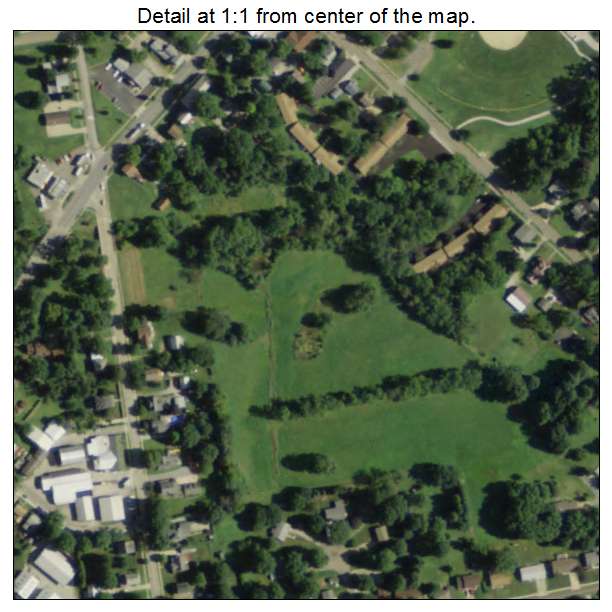 Smithville, Ohio aerial imagery detail
