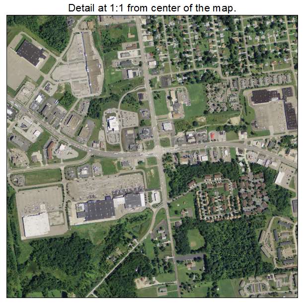 Streetsboro, Ohio aerial imagery detail