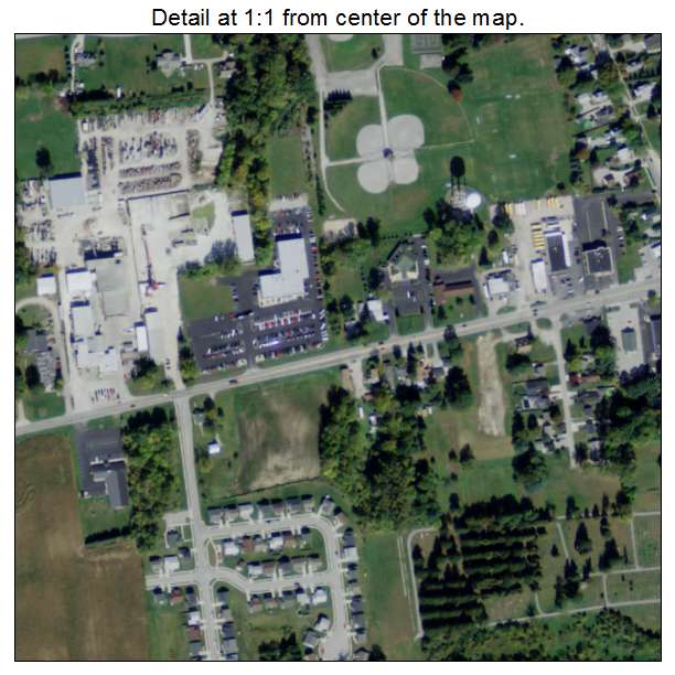 Swanton, Ohio aerial imagery detail