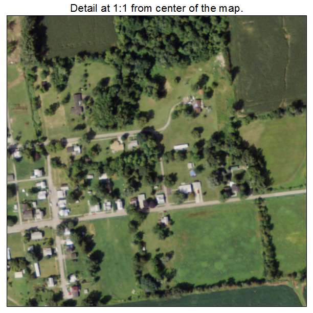 Tiro, Ohio aerial imagery detail