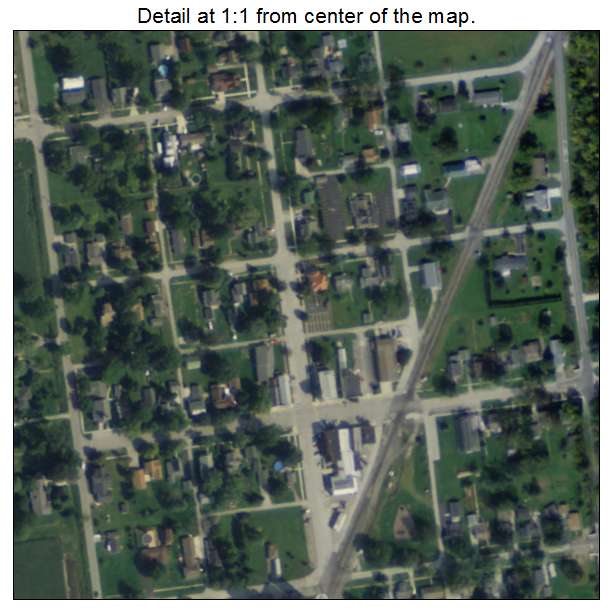 Tontogany, Ohio aerial imagery detail