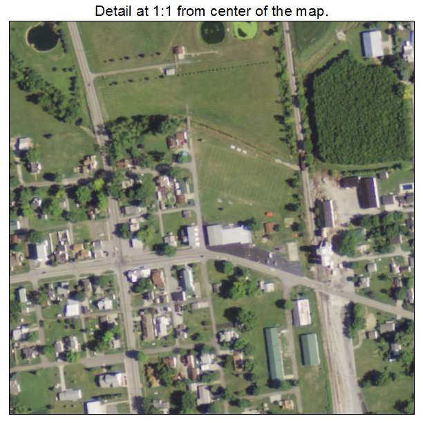 Uniopolis, Ohio aerial imagery detail