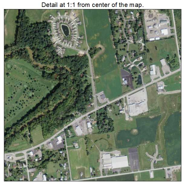 Upper Sandusky, Ohio aerial imagery detail