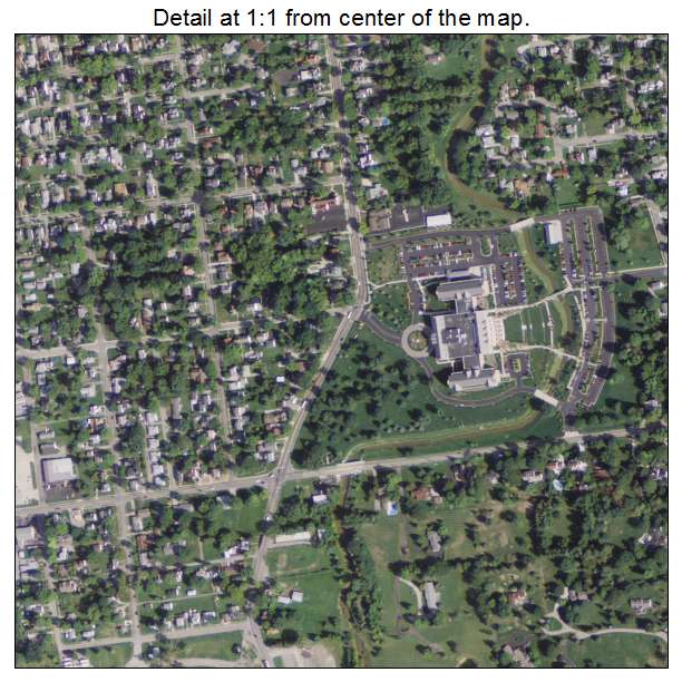 Van Wert, Ohio aerial imagery detail
