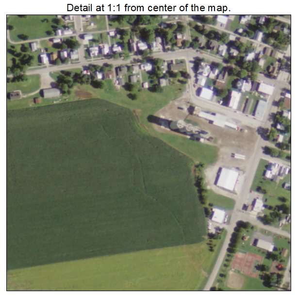Vanlue, Ohio aerial imagery detail