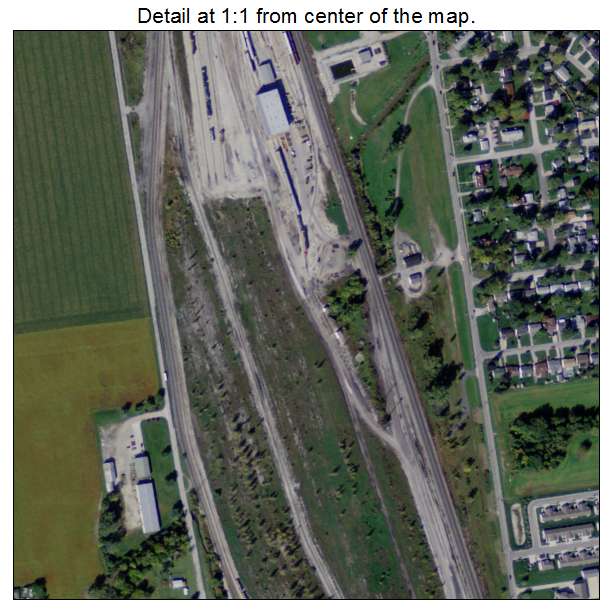 Walbridge, Ohio aerial imagery detail