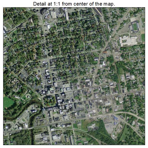 Warren, Ohio aerial imagery detail
