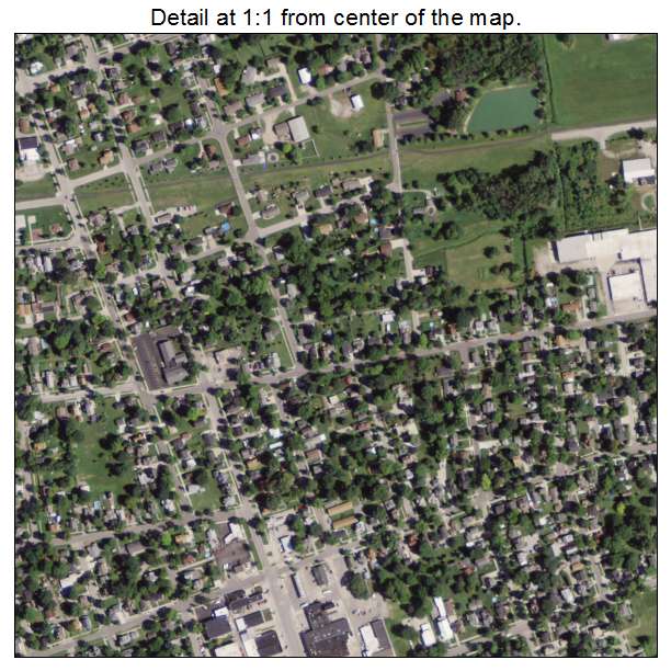 Wauseon, Ohio aerial imagery detail