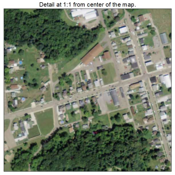 Waynesburg, Ohio aerial imagery detail