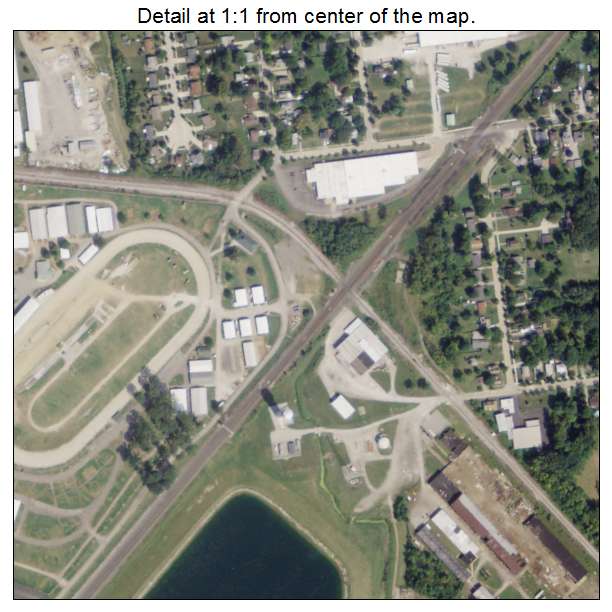 Wellington, Ohio aerial imagery detail