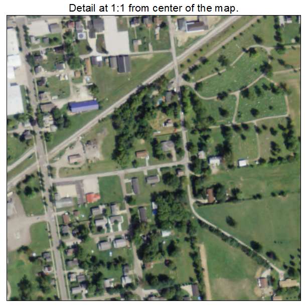 West Salem, Ohio aerial imagery detail