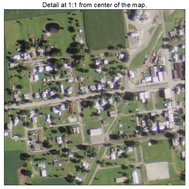 Wharton, Ohio aerial imagery detail